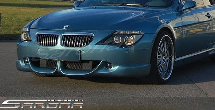 Custom BMW 6 Series Front Bumper Add-on  Coupe & Convertible Front Add-on Lip (2004 - 2007) - $390.00 (Part #BM-010-FA)